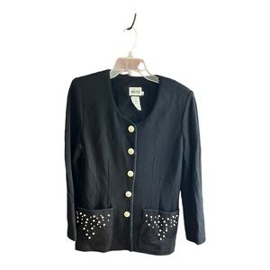 Leslie Fay Collections knit blazer Size 8